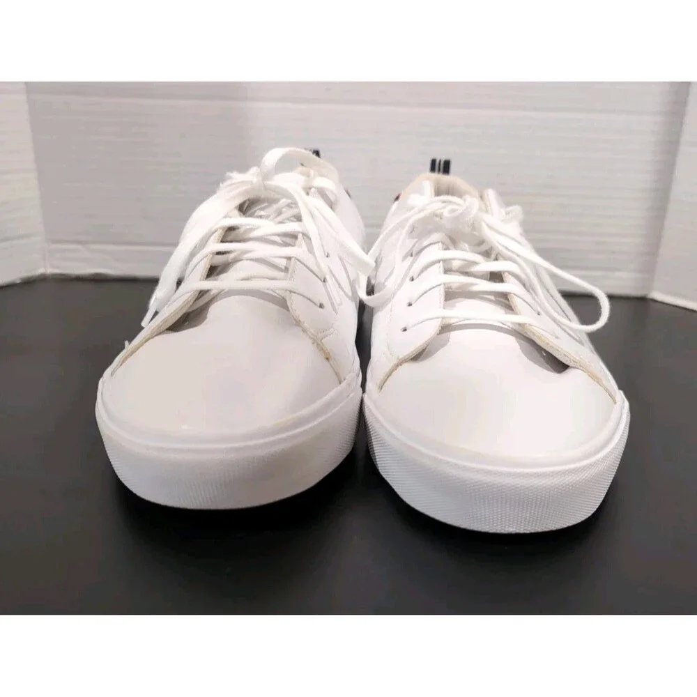NAUTICA GRAVES WHITE LACE UP SNEAKERS MEN'S SIZE 12 GENTLY WORN   EUC